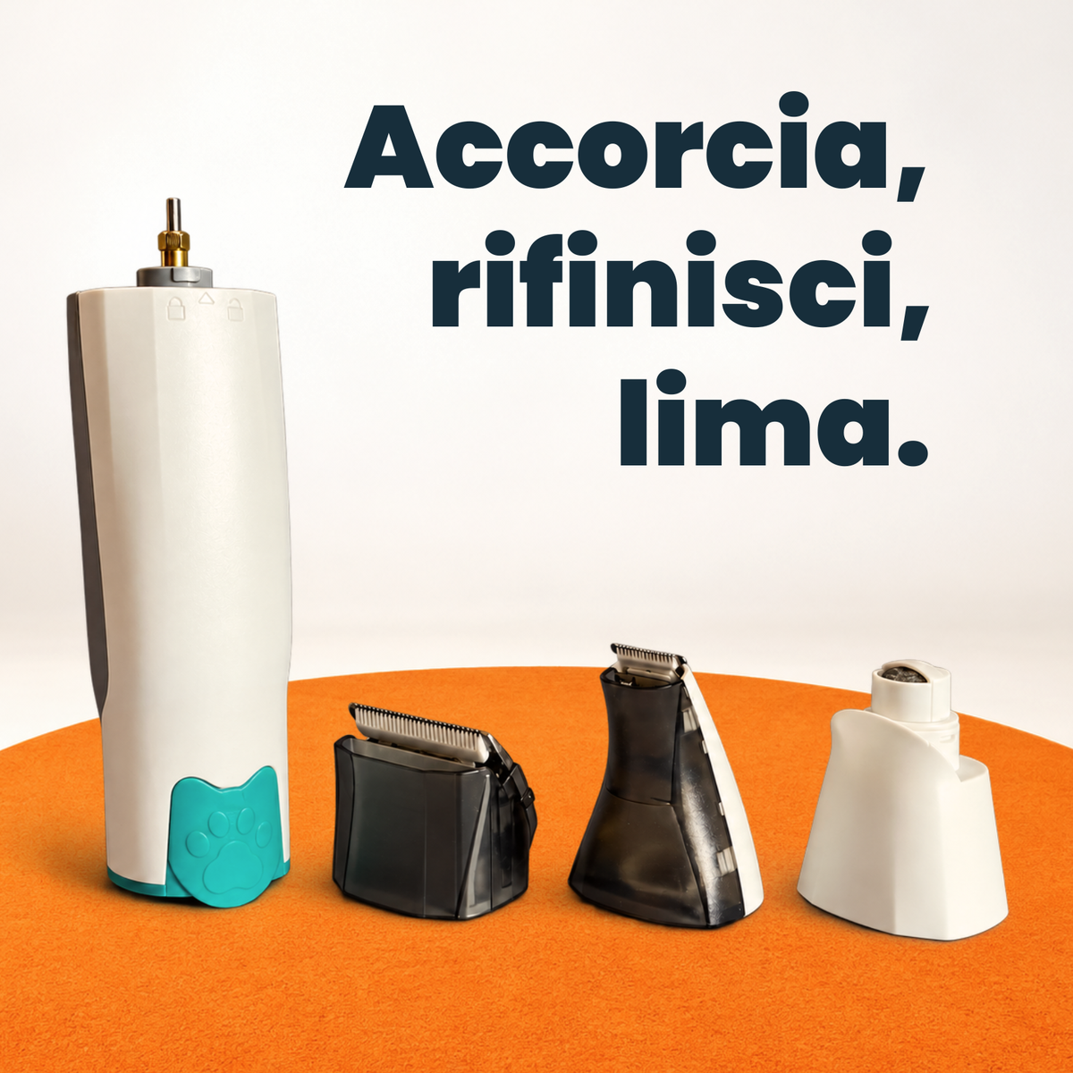 Accorcia, rifinisci, lima.